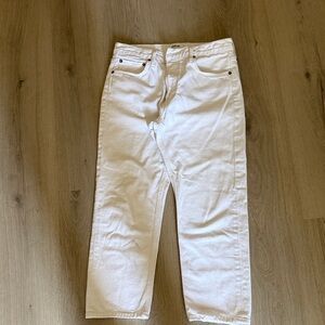 Agolde Women's White Straight-Leg Jeans